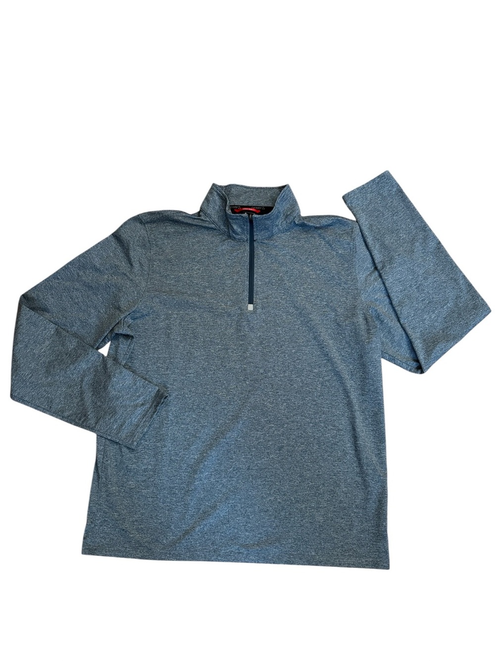Gerry Men's Blue Microstripe Quarter Zip Pullover Size Large